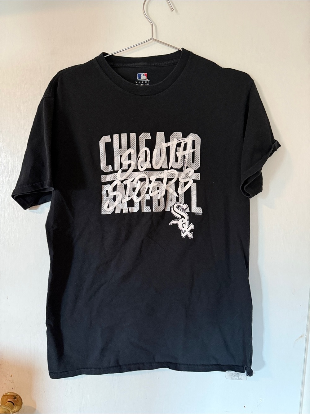 MLB Chicago White Sox Black Short Sleeve Graphic Tee | Men's Medium